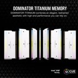  RAM Corsair Dominator Titanium White 32GB (2x16GB) RGB 6000 DDR5 (CMP32GX5M2B6000C30W) 