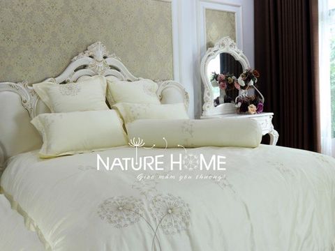 Bộ chăn ga gối Nature Home Bồ Công Anh Vàng – Hè