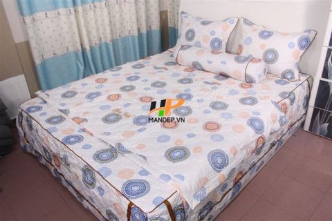 Bộ Drap Cotton Chần Gòn Korea Hà Phương TL-026