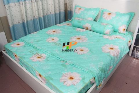 Bộ Drap Cotton Chần Gòn Korea Hà Phương TLA-084