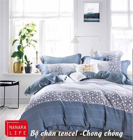 Bộ chăn ga Nanara Life Tencel - Chong chóng