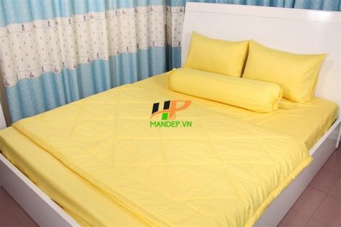 Bộ Drap Cotton Korea Solid Hà Phương DCS7