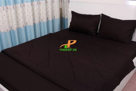 Bộ Drap Cotton Korea Solid Hà Phương DCS14