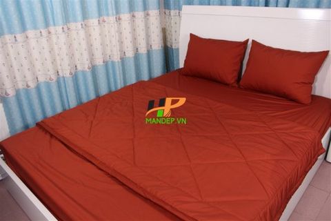 Bộ Drap Cotton Korea Solid Hà Phương DCS15