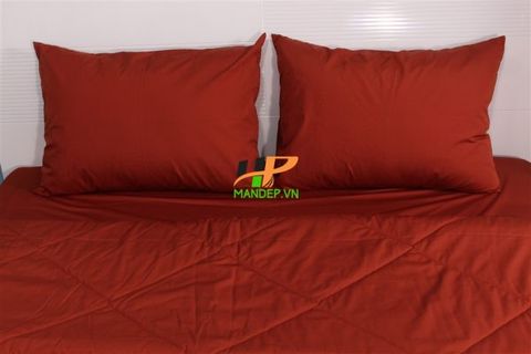 Bộ Drap Cotton Korea Solid Hà Phương DCS15