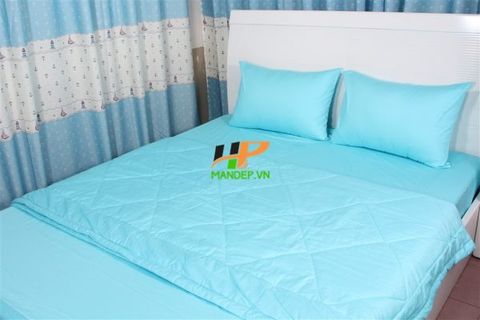 Bộ Drap Cotton Korea Solid Hà Phương DCS18