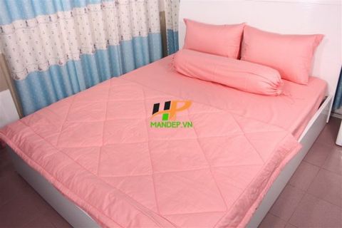 Bộ Drap Cotton Korea Solid Hà Phương DCS3