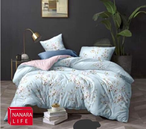  Bộ chăn ga Nanara Life Tencel - Hoa Anh Đào 