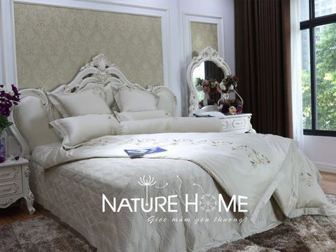 Bộ chăn ga gối Nguyệt Quế Kem
