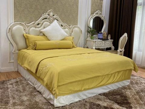  Bộ chăn ga Nature Home Tencel CVRTS0037 Vàng 