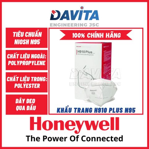 Khẩu trang Honeywell H910 Plus N95, lọc tối thiểu 95%