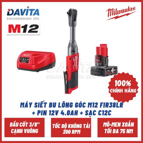 MÁY SIẾT BU LÔNG GÓC 3/8” M12 FIR38LR