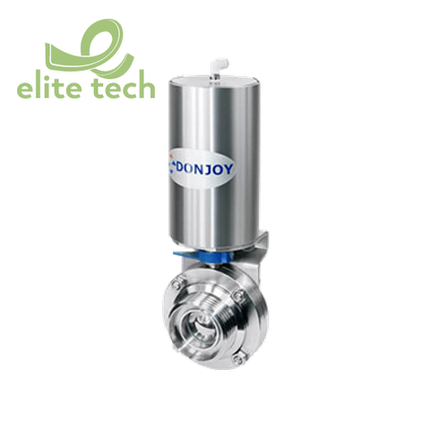 Van Bi Vi Sinh DONJOY - Pneumatic Butterfly Type Ball Valve With C-TOP