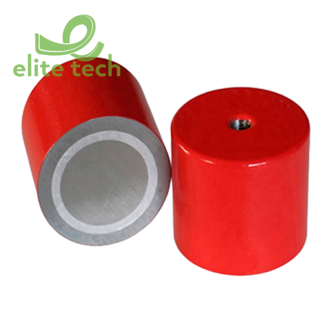 Nam Châm Alnico Nồi Sâu - Red Painted Alnico Deep Pot Magnet