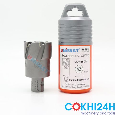 Mũi khoan từ giá rẻ phi 42 khoan sâu 35mm hiệu Unifast