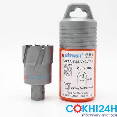 Mũi khoan từ phi 43 hiệu Unifast chất liệu hợp kim