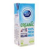  Sữa tươi hữu cơ tiệt trùng Dutch Lady 100% Organic nguyên chất lốc 3 hộp x 200ml 