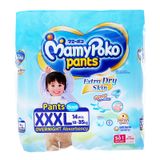  Tã quần Mamypoko Extra Dry Skin bé trai size XXXL 18 - 35kg gói 14 miếng 