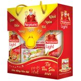  Hộp quà Tết Tân Sửu Neptune (2 Neptune light 1 lít  và 1 hạt nêm Neptune vị heo 250g) 