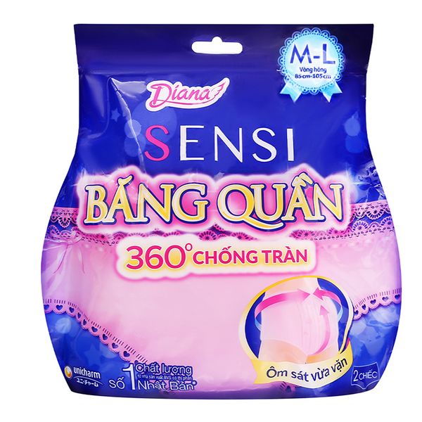  Băng vệ sinh Diana Sensi băng quần sie M-L gói 2 chiếc 