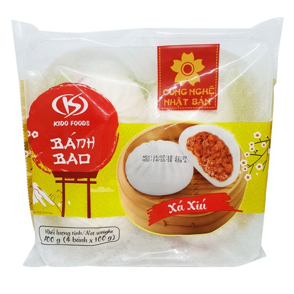  Bánh bao xá xíu Kido Foods gói 400g 