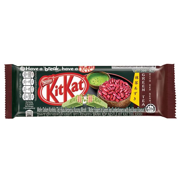  Bánh quy Kitkat trà xanh đậu đỏ 2F 17g 