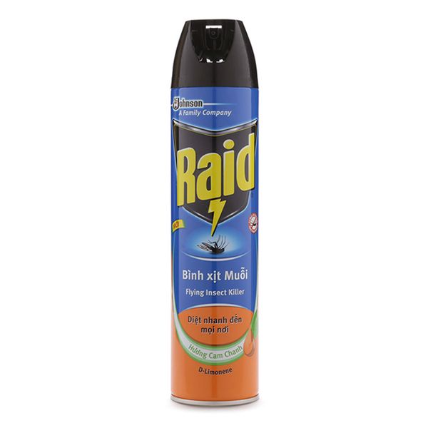  Bình xịt muỗi Raid hương cam chanh chai 600ml 