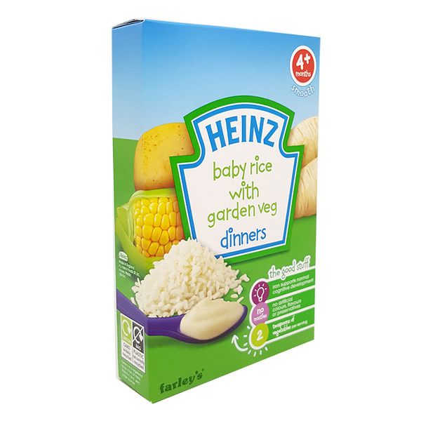  Bột ăn dặm dinh dưỡng gạo và rau củ xay nhuyễn Heinz 125g 
