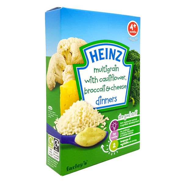 Bột ăn dặm dinh dưỡng ngũ cốc súp lơ bông cải và phô mai Heinz 125g 