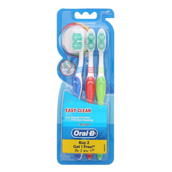  Bàn chải đánh răng Oral-B lông mềm Easy Clean mua 2 tặng 1 