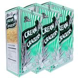  Bánh ăn kiêng lúa lạt Dbent Cream Crackers bộ 3 hộp x 375g 