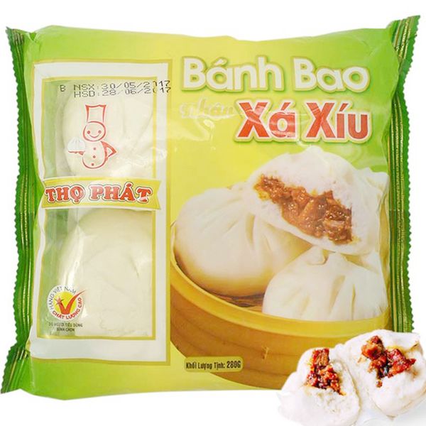  Bánh bao nhân xá xíu Thọ Phát gói 280 g 