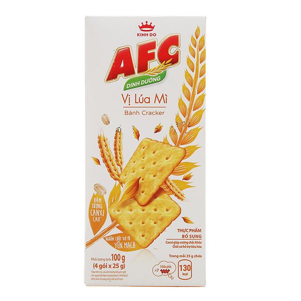  Bánh cracker lúa mì AFC hộp 100g 