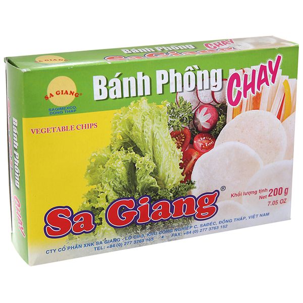  Bánh phồng chay Sa Giang hộp 200g 