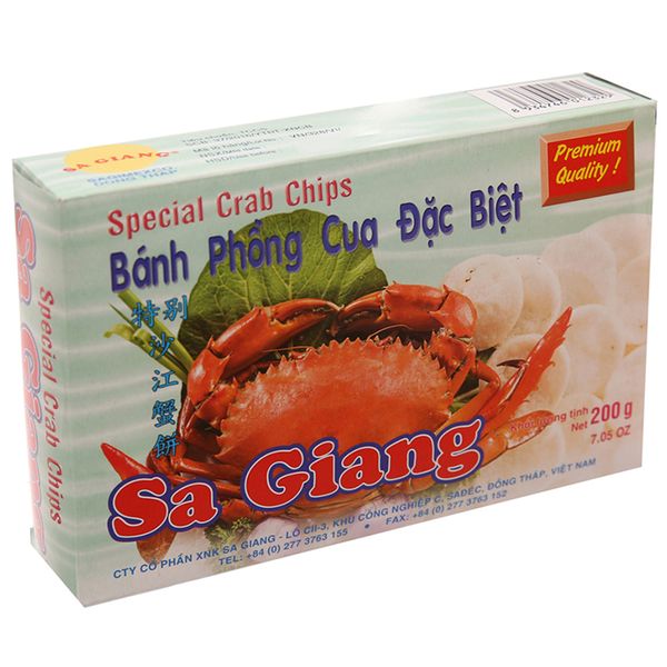  Bánh phồng cua Sa Giang hộp 200g 