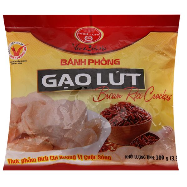  Bánh phồng gạo lứt Bích Chi gói 100g 