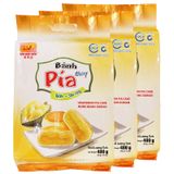  Bánh pía chay Tân Huê Viên đậu sầu riêng 40g x 12 cái bộ 3 gói x 480g 