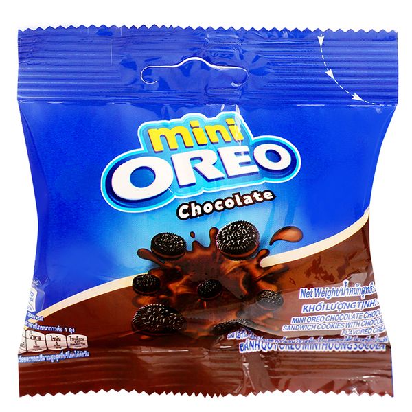  Bánh quy Oreo mini kem socola gói 20,4g 