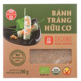  Bánh tráng hữu cơ 22cm Bích Chi hộp 200g 