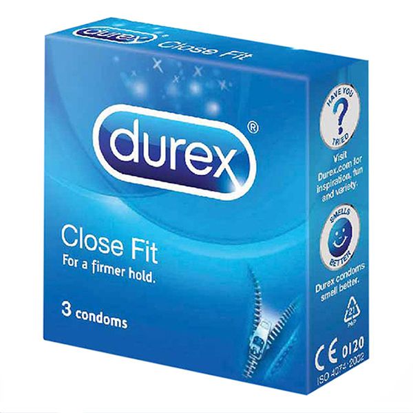  Bao cao su Durex Close Fit 49mm hộp 3 cái 