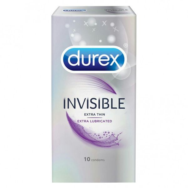  Bao cao su Durex Invisible Extra Lubricant hộp 10 cái 