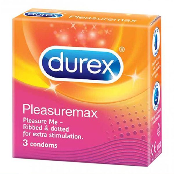  Bao cao su Durex Pleasuremax hạt nổi hộp 3 cái 