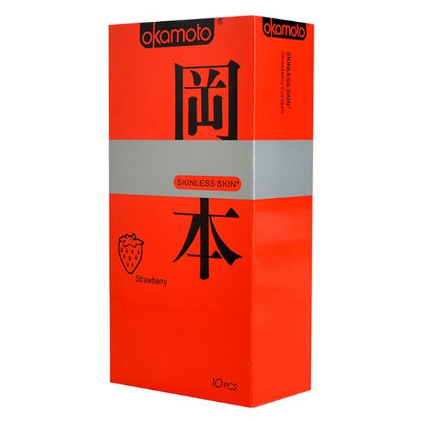  Bao cao su Okamoto hương dâu hộp 10 cái 53mm 