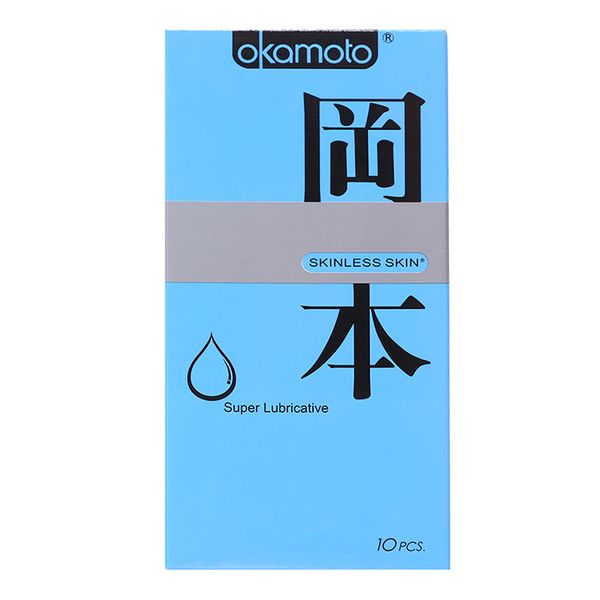  Bao cao su Okamoto Skinless Skin siêu bôi trơn hộp 10 cái 53mm 