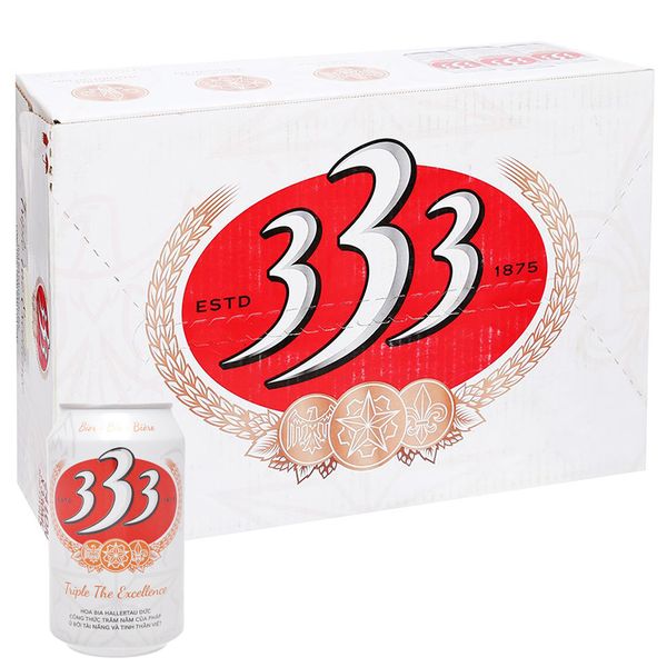  Bia 333 thùng 24 lon x 330ml 