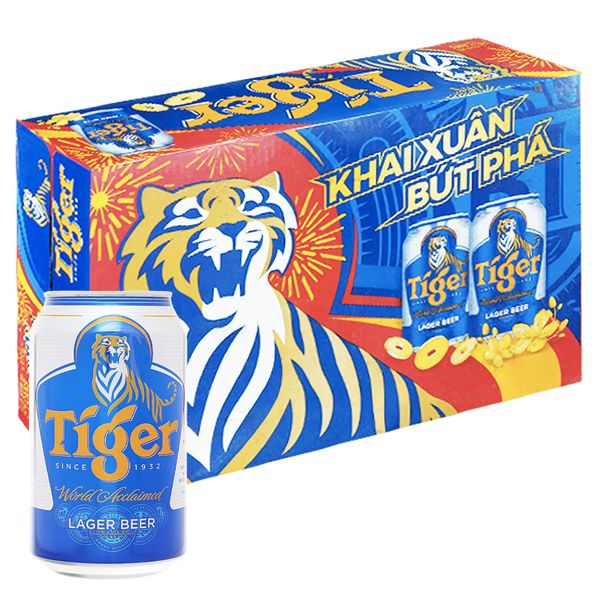  Bia Tiger xuân thùng 24 lon x 330ml 