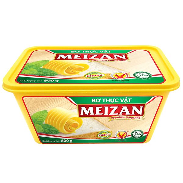  Bơ thực vật Meizan hộp 800g 