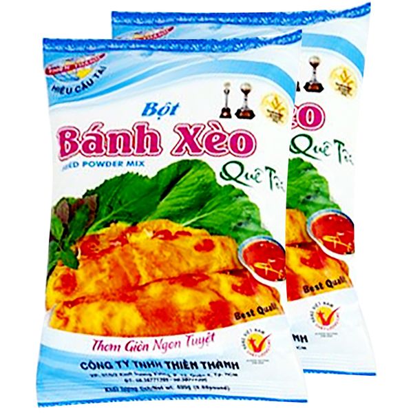  Bột bánh xèo Quê Tôi Thiên Thành bộ 2 gói x 400g 