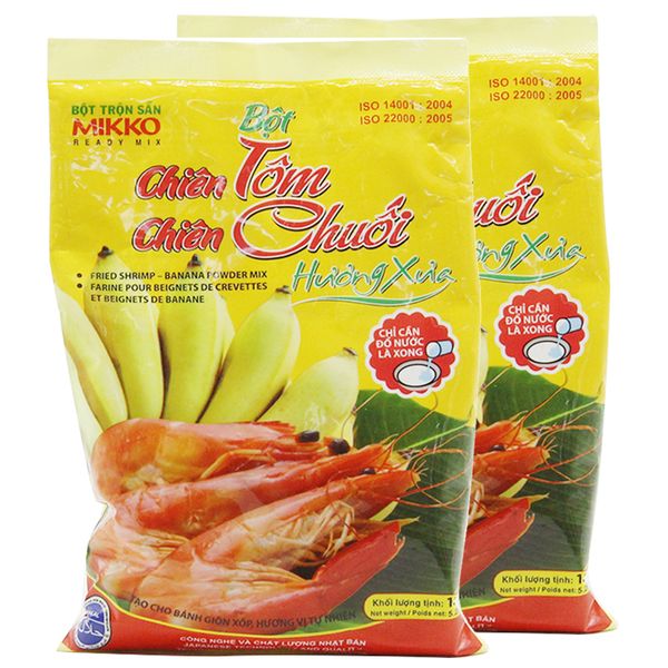  Bột chiên tôm chuối Mikko hương xưa bộ 2 gói x 150 g 