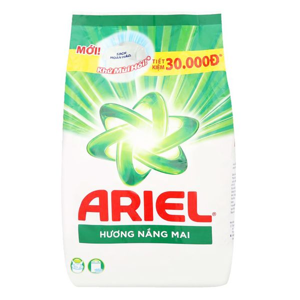 Bột giặt Ariel sạch hoản hảo hương nắng mai khử mùi hôi gói 2,7 kg 